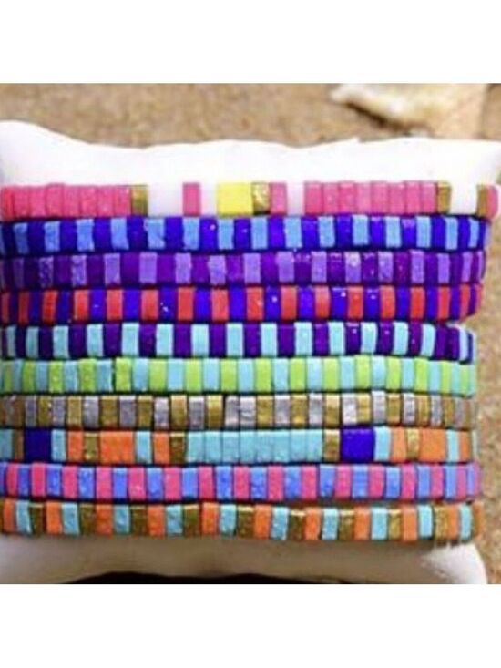Hand Crafted Jewelry - Miyuki Tila Beads Set of 5